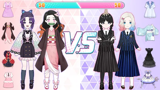 Dress Up! Shining Anime Star سکرین شاٹس