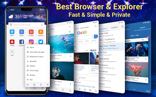 Web Browser & Fast Explorer Screenshots