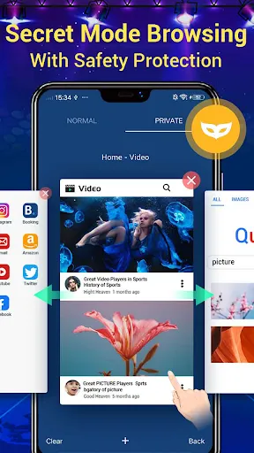Capturas de tela do Web Browser & Fast Explorer