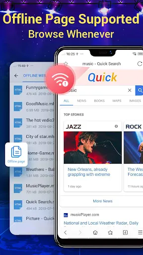 Capturas de tela do Web Browser & Fast Explorer