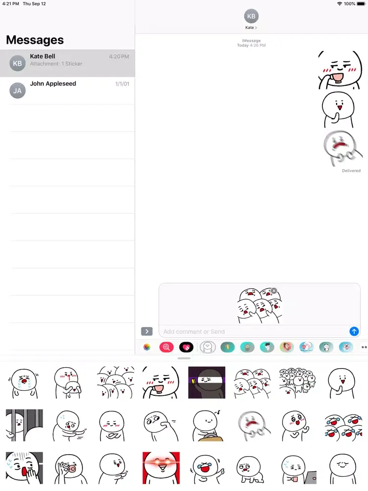 Скриншоты Fat head sticker iPad 