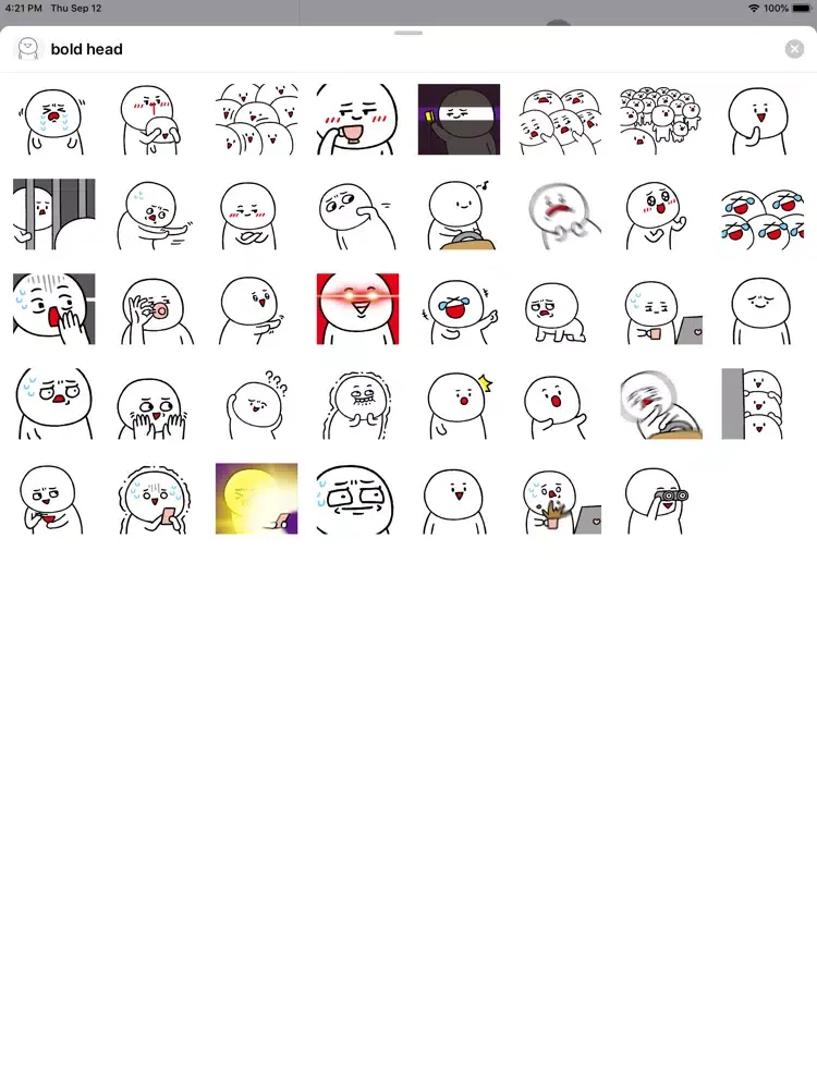 Скриншоты Fat head sticker iPad 