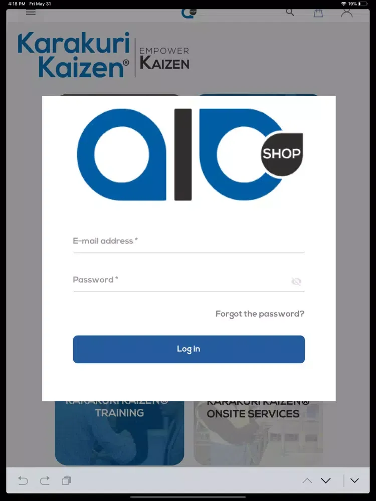 Zrzuty ekranu AIO Eshop iPad 