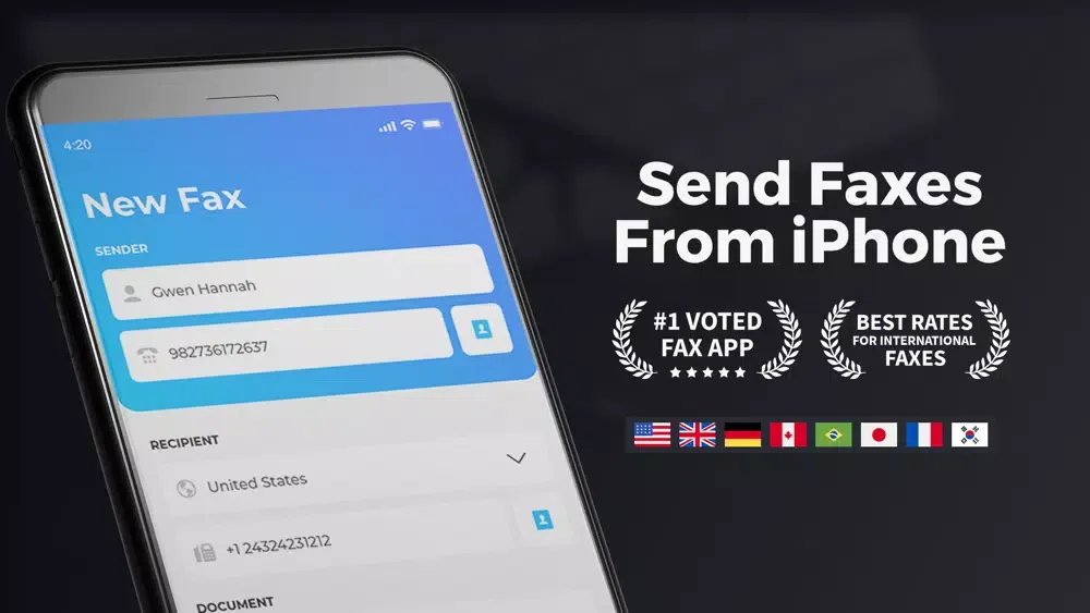 Tangkapan skrin Fax App : Send Unlimited Faxes