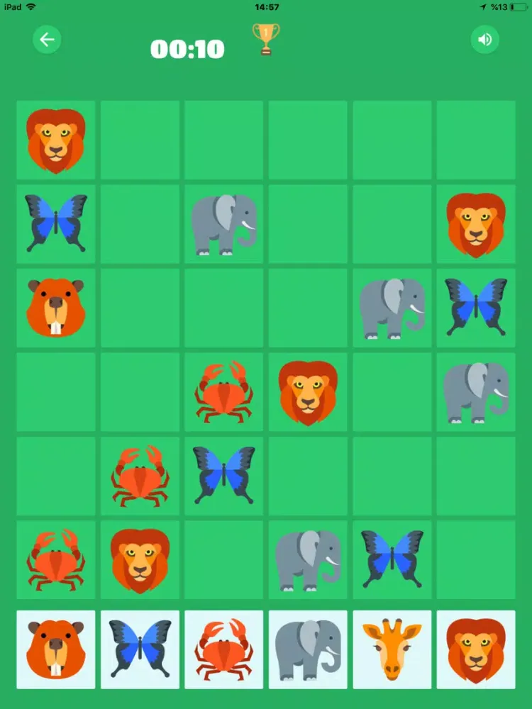 ภาพหน้าจอของ ZooDoku iPad 