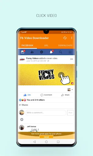 FastVid: Download for Facebook 스크린샷