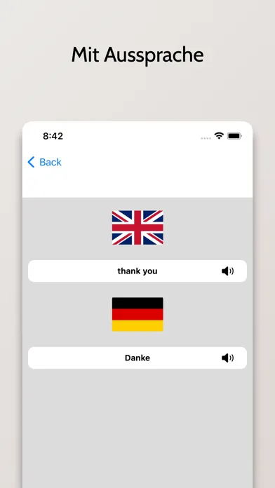 Tangkapan skrin Englisch-Deutsch Wörterbuch
