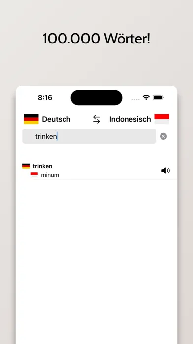 Indonesisch-Deutsch Wörterbuch Ekran Görüntüleri