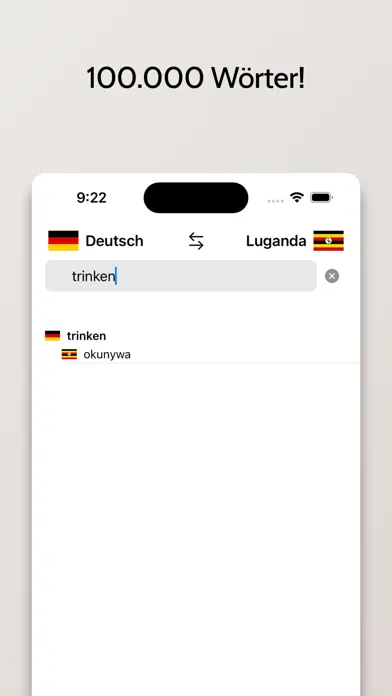 Zrzuty ekranu Luganda-Deutsch Wörterbuch