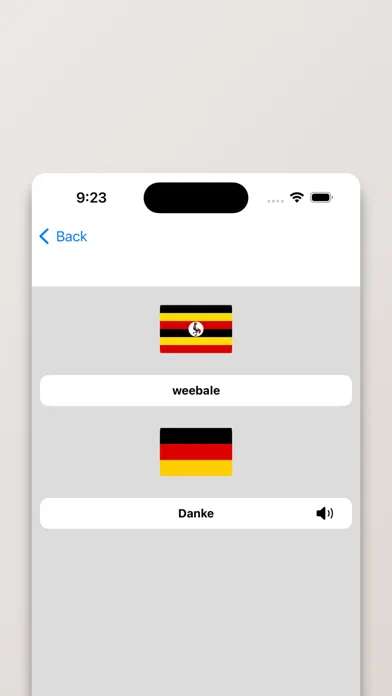 Zrzuty ekranu Luganda-Deutsch Wörterbuch