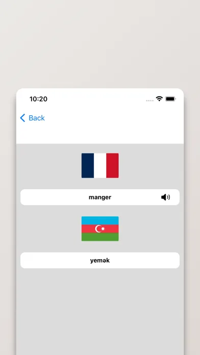 Capturas de pantalla de Dictionnaire Azéri-Français