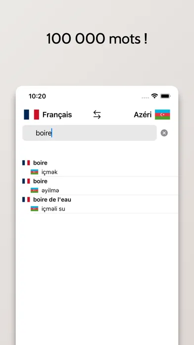 Capturas de pantalla de Dictionnaire Azéri-Français