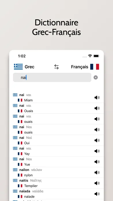 Zrzuty ekranu Dictionnaire Grec-Français