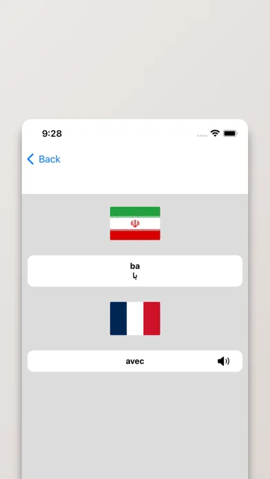 Tangkapan layar Dictionnaire Persan-Français
