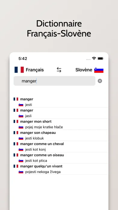 Dictionnaire Slovène-Français Screenshots