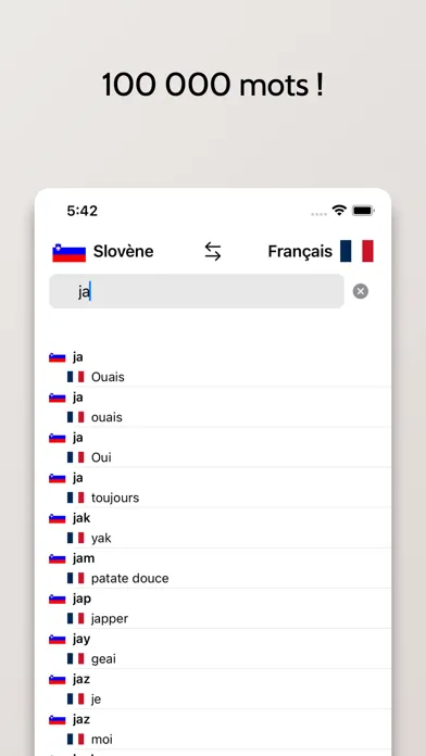 Dictionnaire Slovène-Français Screenshots