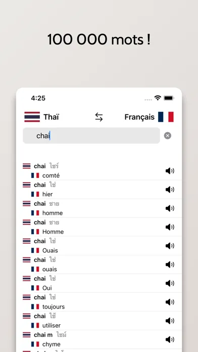 Dictionnaire Thaï-Français Screenshots