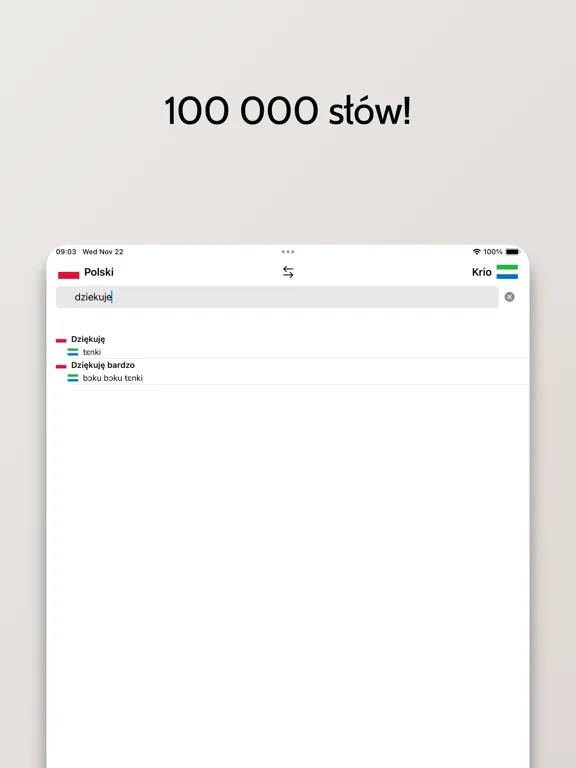 Capturas de pantalla de Słownik Krio-Polski iPad 