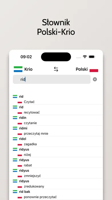 Capturas de pantalla de Słownik Krio-Polski