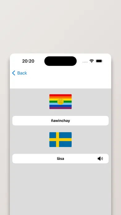 Quechua-Svensk ordbok স্ক্রিনশট