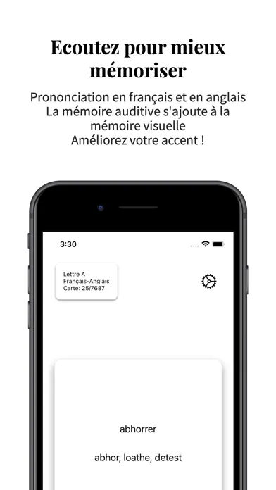 Vocabulaire Anglais-Français 스크린샷