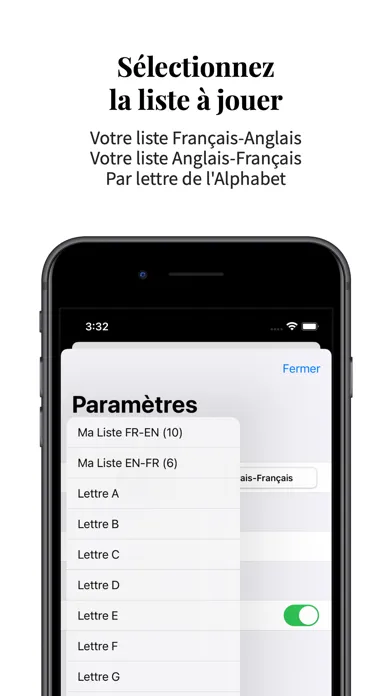 Vocabulaire Anglais-Français 스크린샷