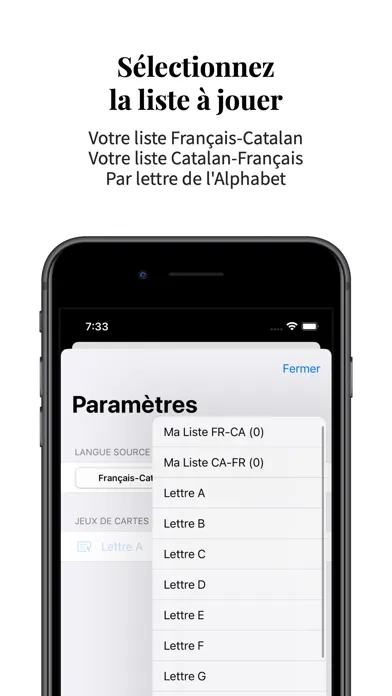 Vocabulaire Catalan-Français 스크린샷