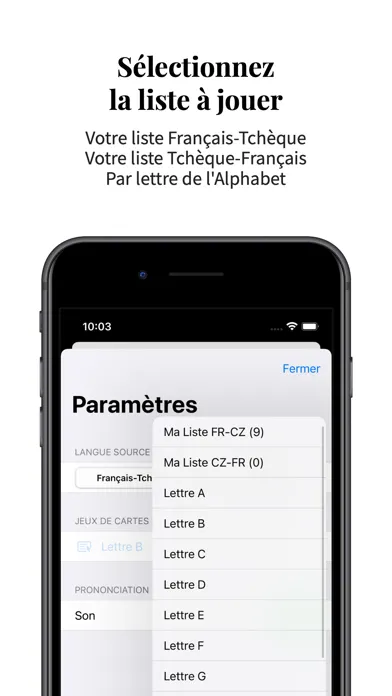Vocabulaire Tchèque-Français Screenshots
