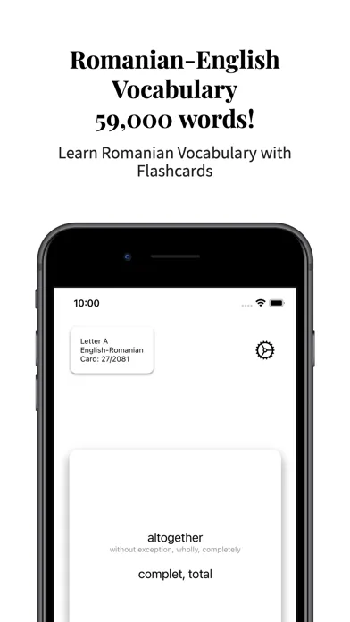Screenshot di Romanian-English Vocabulary