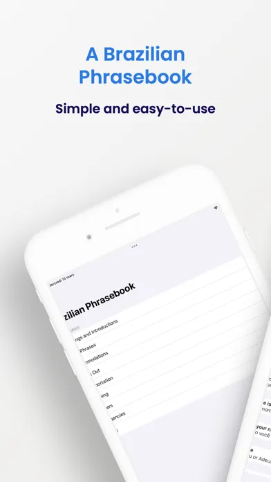 Brazilian Phrasebook (Travel) Screenshots