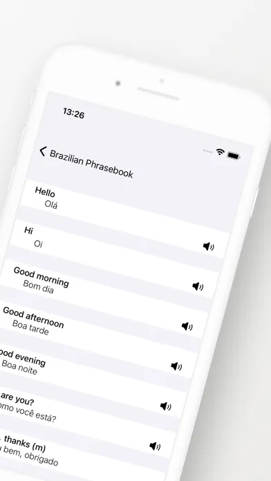 Brazilian Phrasebook (Travel) Screenshots