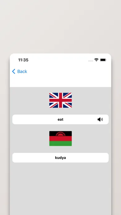 Chichewa-English Dictionary Screenshots