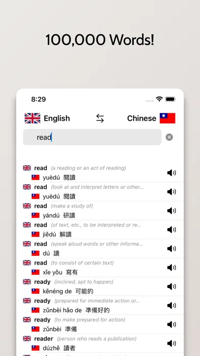 Traditional Chinese Dictionary Screenshots