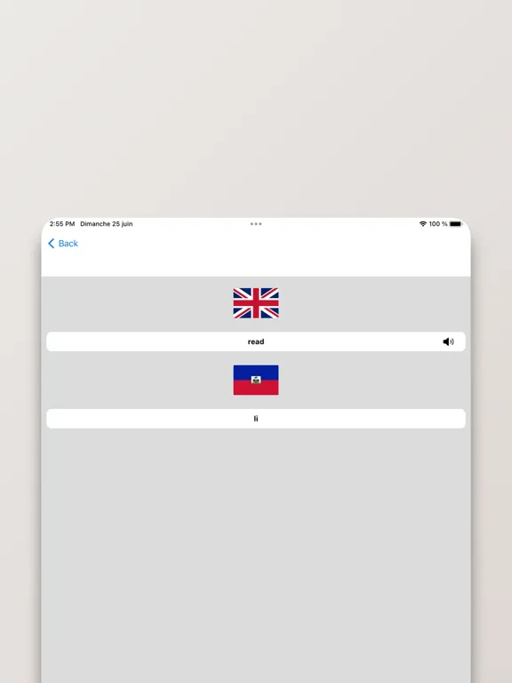 Haitian-English Dictionary iPad 應用截圖