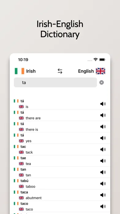 Irish-English Dictionary 스크린샷