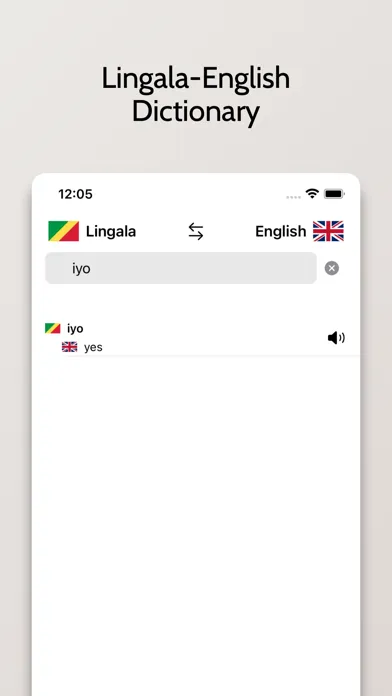 Ảnh chụp màn hình của Lingala-English Dictionary