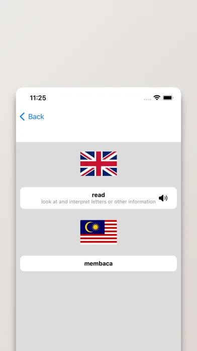 Tangkapan layar Malay/English Dictionary