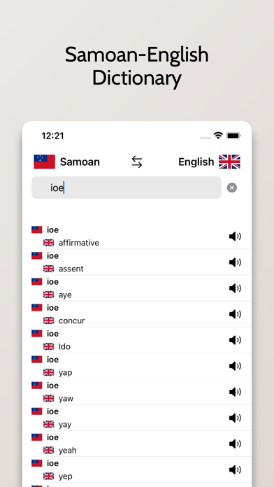 Samoan-English Dictionary 스크린샷