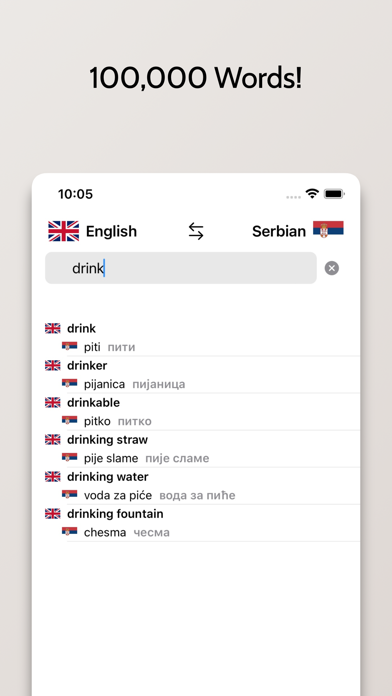 Ảnh chụp màn hình của Serbian-English Dictionary