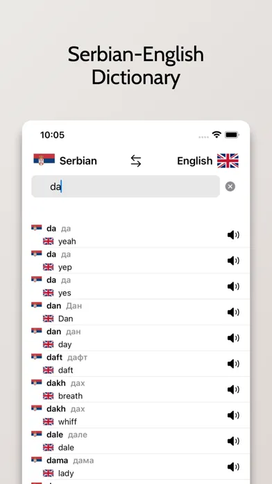 Serbian-English Dictionary应用截图
