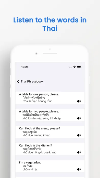Screenshot di Thai Phrasebook (Travel)