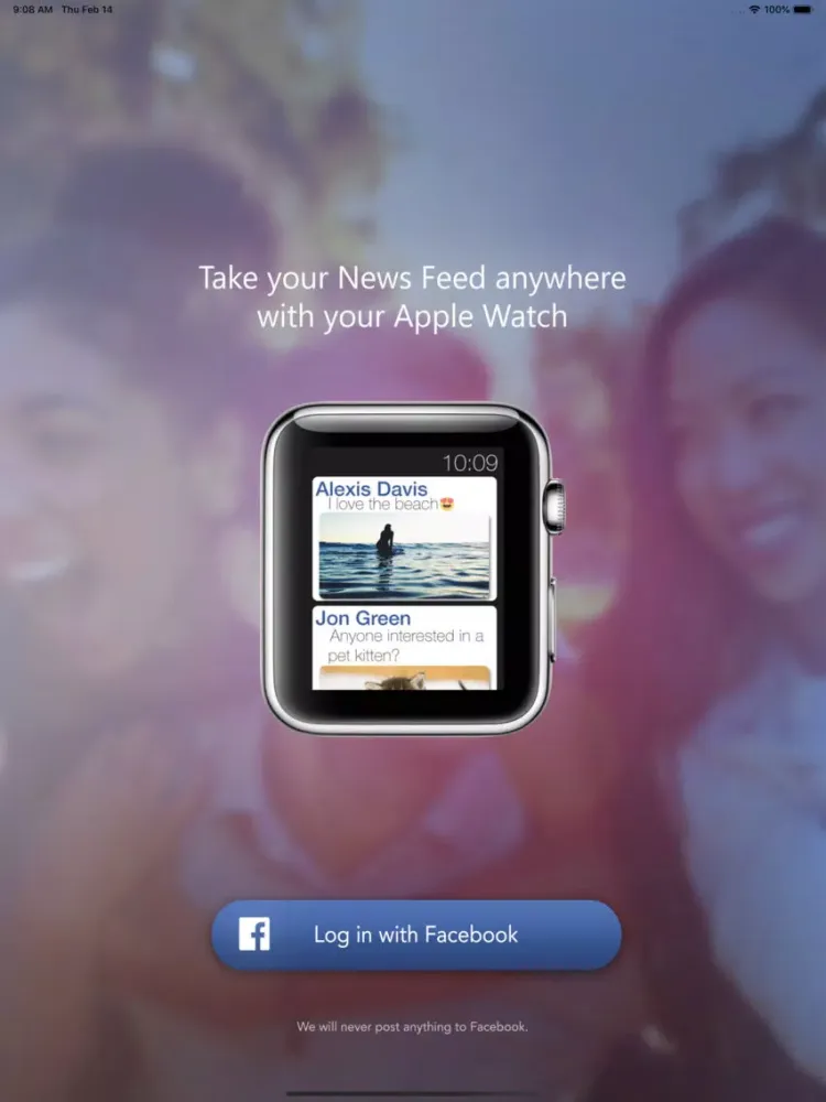 صور Watch App for Facebook iPad 