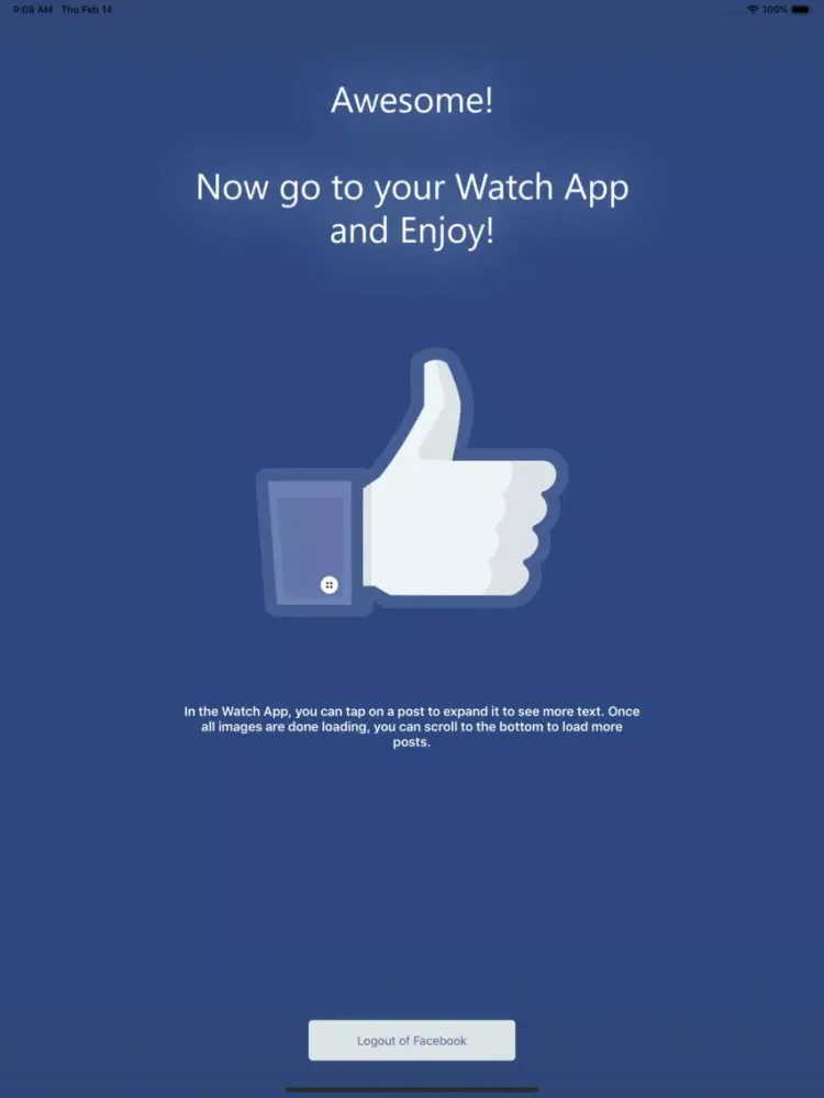 صور Watch App for Facebook iPad 
