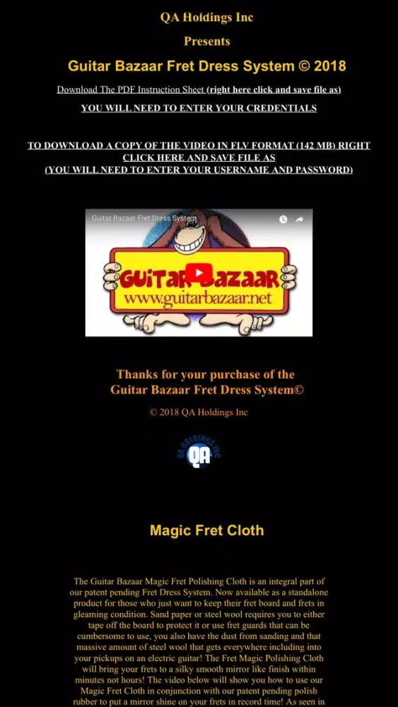 Fret Dress System Screenshots