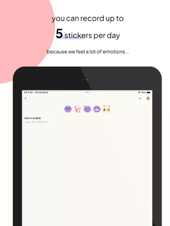 Screenshot di Mood-o-meter : Mood diary iPad 
