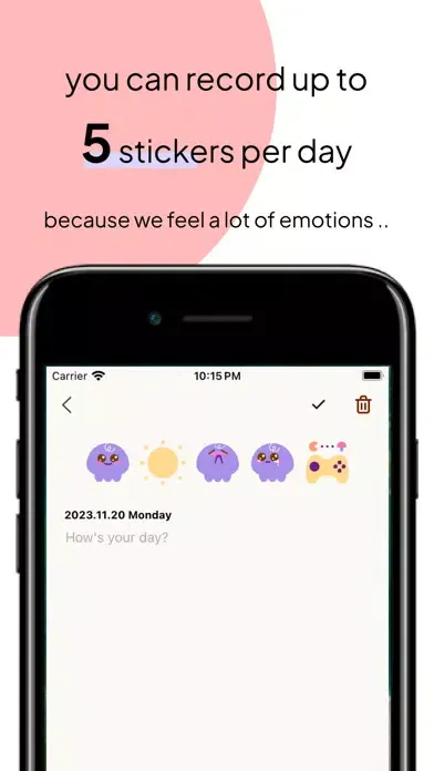 Screenshot di Mood-o-meter : Mood diary