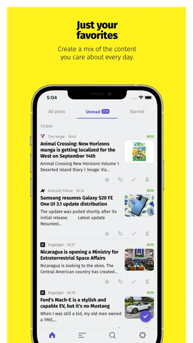 Скриншоты feeder.co - RSS Feed Reader