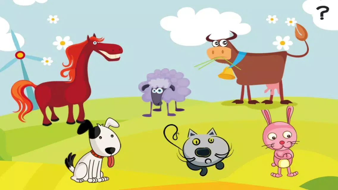 Tangkapan skrin Feed the farm animals – Animal Learning Game for Small Children