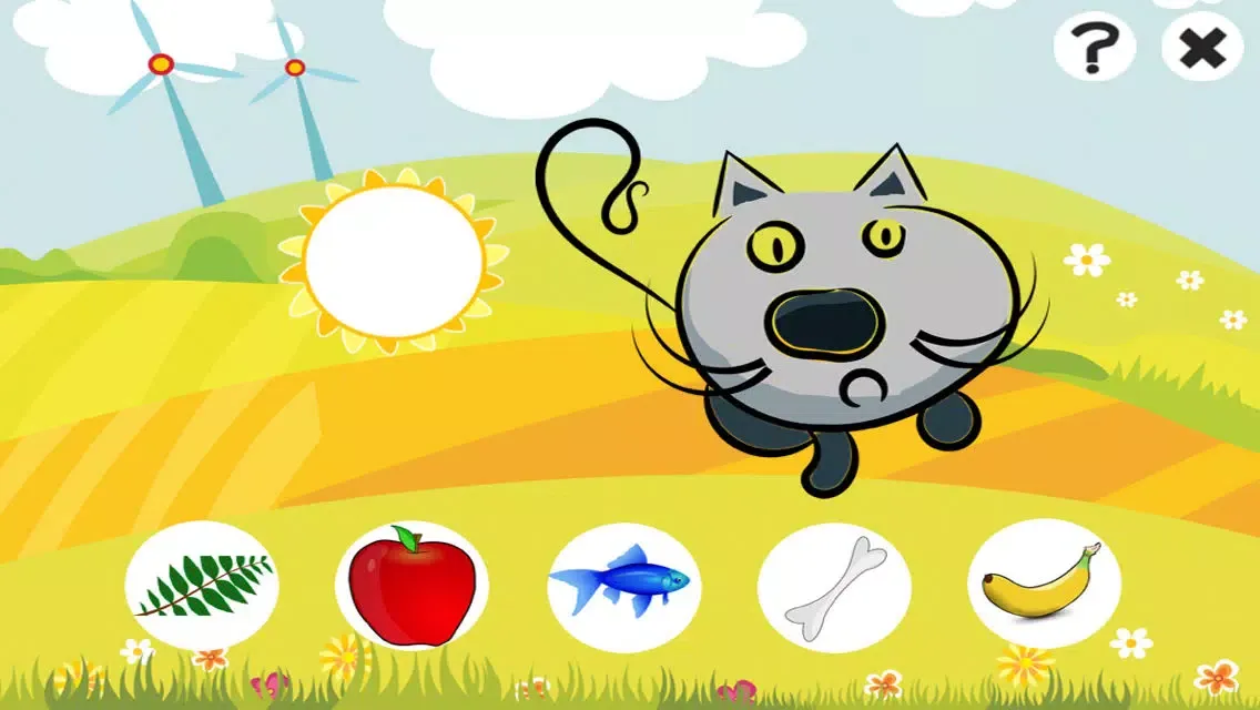 Tangkapan skrin Feed the farm animals – Animal Learning Game for Small Children