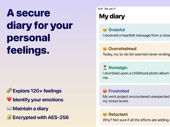 Captures d'écran de Feelings Diary—Emotion Tracker iPad 